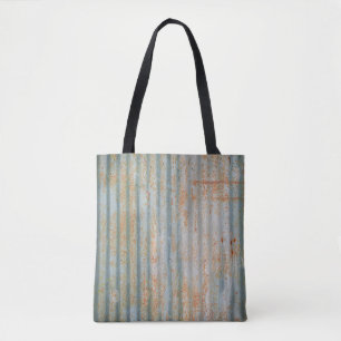 Old rusty steel wall. Old rusty steel wall texture Tote Bag