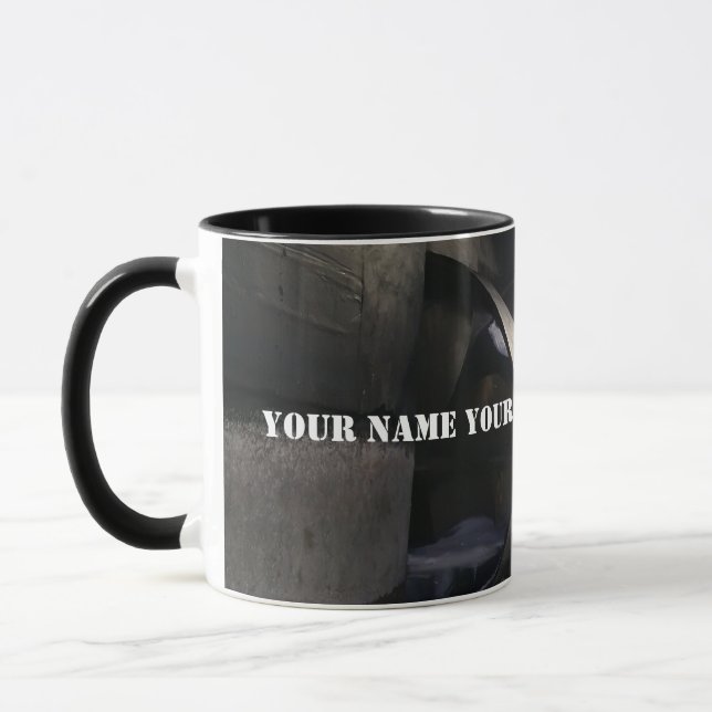 Old rusty submarine mug (Left)