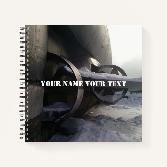 Old rusty submarine notebook (Front)