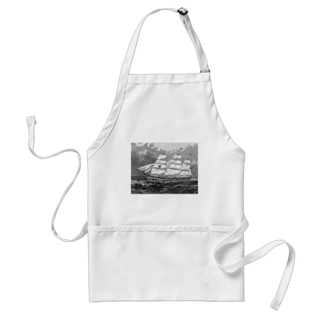 Old Sailing Ship Apron (Front)