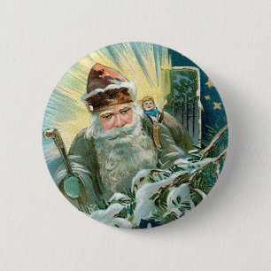 Old Saint Nicholas 6 Cm Round Badge
