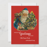 Old Saint Nick Greeting Card