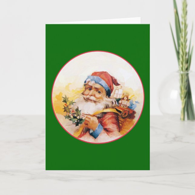 OLD SAINT NICK HOLIDAY CARD (Front)