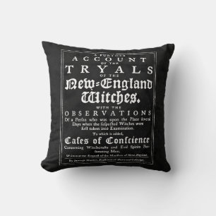 Old Salem Witch Trials Cushion