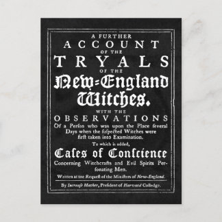 Old Salem Witch Trials Postcard