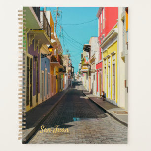 Old San Juan Cobblestone Street Photography Planner