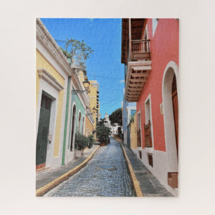 Old San Juan Colourful Street Travel Photography Jigsaw Puzzle