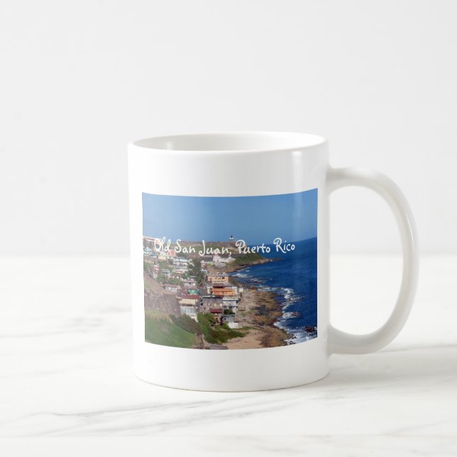Old San Juan, Puerto Rico Coastline Coffee Mug (Right)