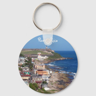 Old San Juan, Puerto Rico Coastline Key Ring
