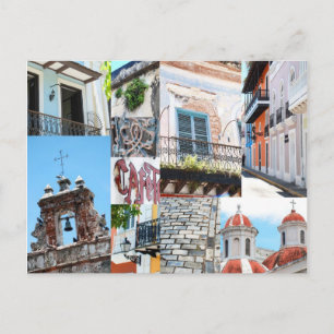 Old San Juan, Puerto Rico - Postcard Photo Collage