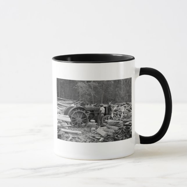 Old Sawmill Tractor, 1935 Mug (Right)