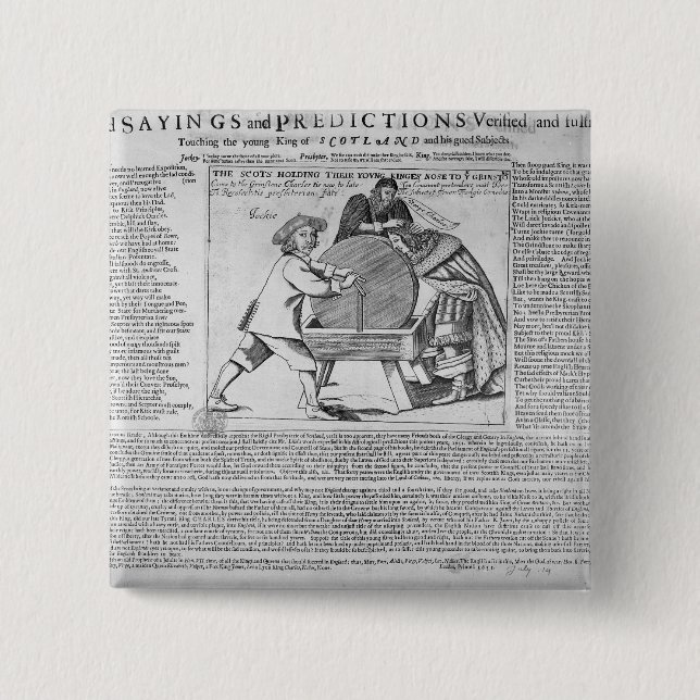 Old Sayings and Predictions 15 Cm Square Badge (Front)