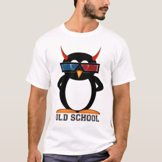 Old School 3D Evil Penguin™ T-Shirt