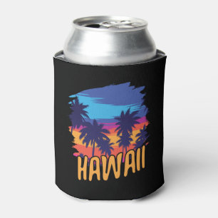 Old School 70's Hawaiian The Aloha States Can Cooler