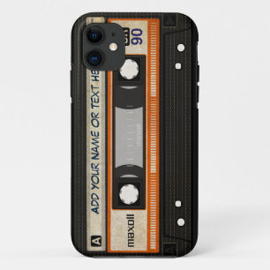 Old School 80s DJ Music Cassette Tape Pattern Case-Mate iPhone Case