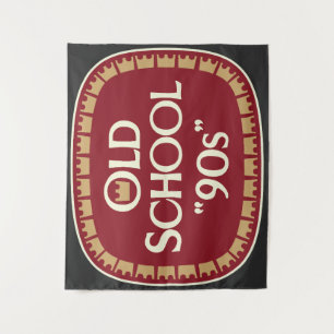 Old School 90s Malt Liquor 40oz Label Design Tapestry