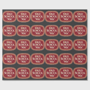 Old School 90s Malt Liquor 40oz Label Design Wrapping Paper