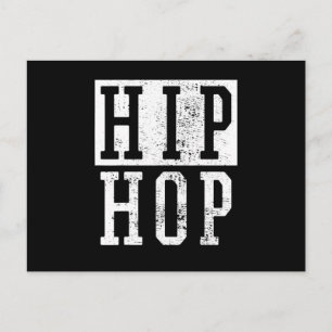 Old School 90s Nineties Hip Hop Rap Damiseta Postcard