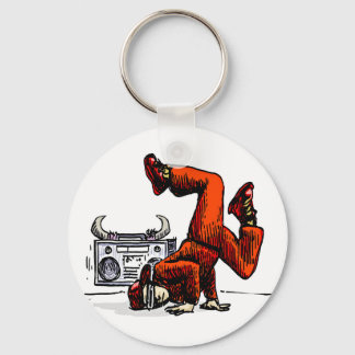 Old-school Badge Key Ring