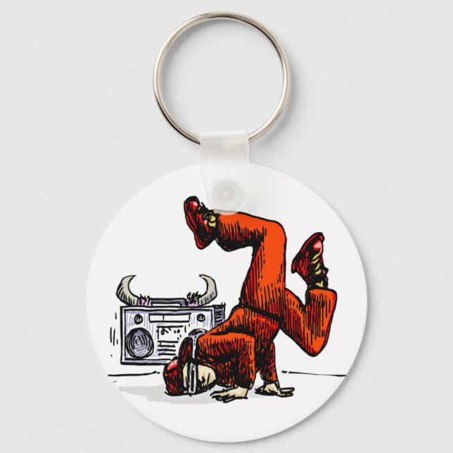 Old-school Badge Key Ring (Front)