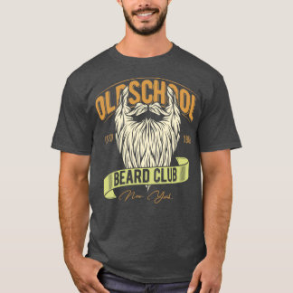 Old School Beard Club 1963 New York Barber Vintage T-Shirt