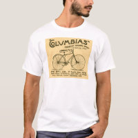 Old School Bicycle Advert T-shirt Pre-shrunk