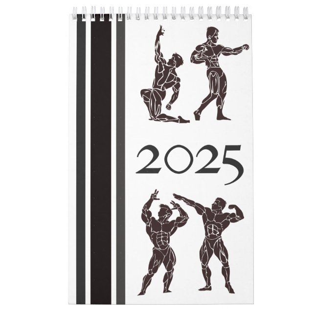 Old School Bodybuilding Posing Calendar (Cover)