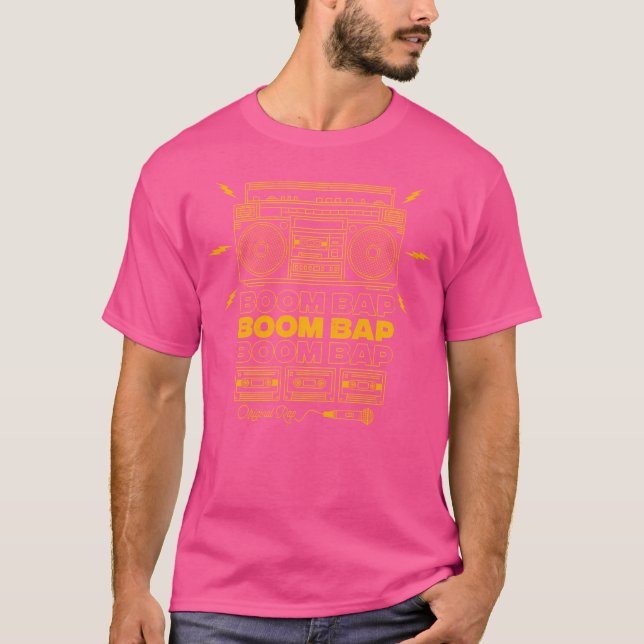 Old School Boom Bap Rap T-Shirt (Front)