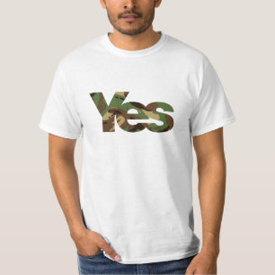 Old School Camouflage Yes T-Shirt
