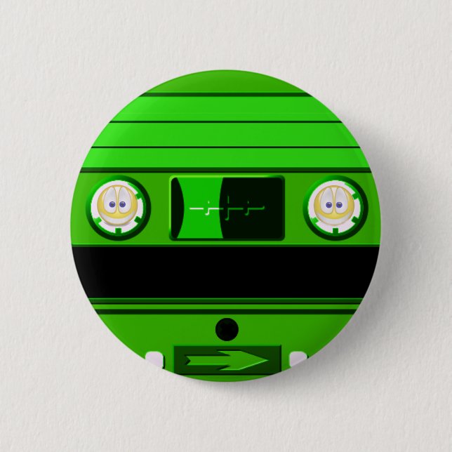 Old School,Cassette_ 6 Cm Round Badge (Front)