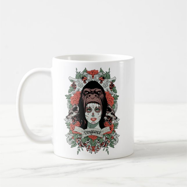 "Old School College Tee – Retro Academic Design" Coffee Mug (Left)