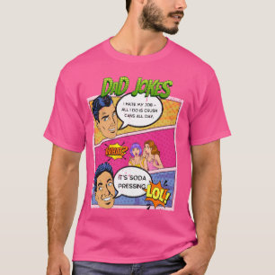 Old School Comic Strip Dad Joke, Retro Comic Book T-Shirt