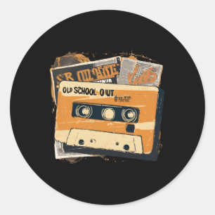 Old School Cool Classic Round Sticker