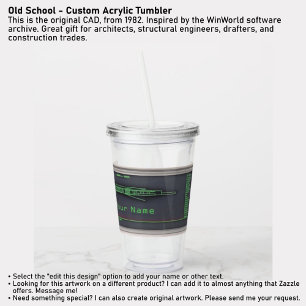 Old School - Custom Acrylic Tumbler