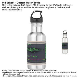 Old School - Custom Water Bottle