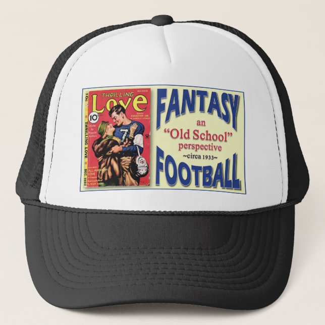 Old School Fantasy Football Trucker Hat (Front)