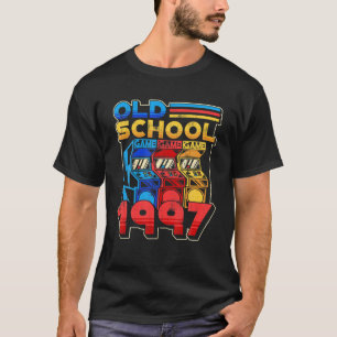 Old School Gamer Birthday 1997 Retro Arcade Game M T-Shirt