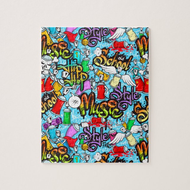 Old School Graffitti Jigsaw Puzzle (Vertical)