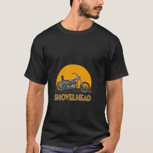 Old School Hd Shovelhead Chopper Bobber Motorcycle T-Shirt