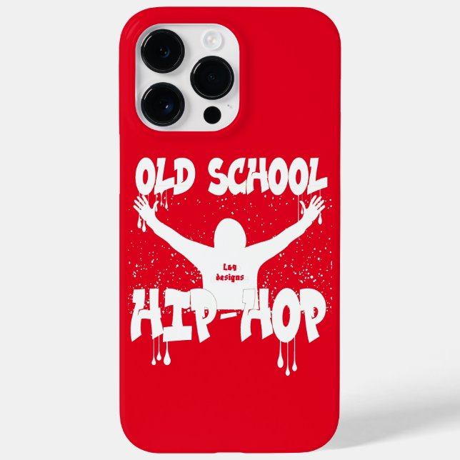 OLD SCHOOL HIP HOP funny music                     Case-Mate iPhone Case (Back)