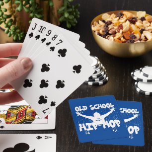 OLD SCHOOL HIP HOP funny music Playing Cards