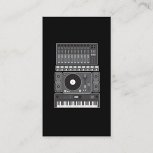 Old School Hip Hop Rap Music Beat Maker DJ Gift Business Card
