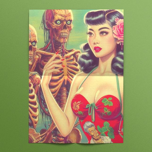 Old School Horror Girl Tissue Paper (Creator Uploaded)