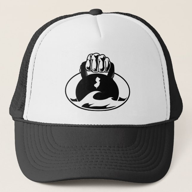 Old School Jersey Kettlebell Wave Hat (Front)