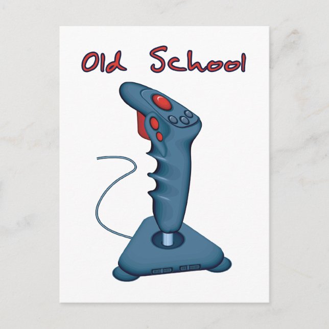 Old School Joystick Postcard (Front)