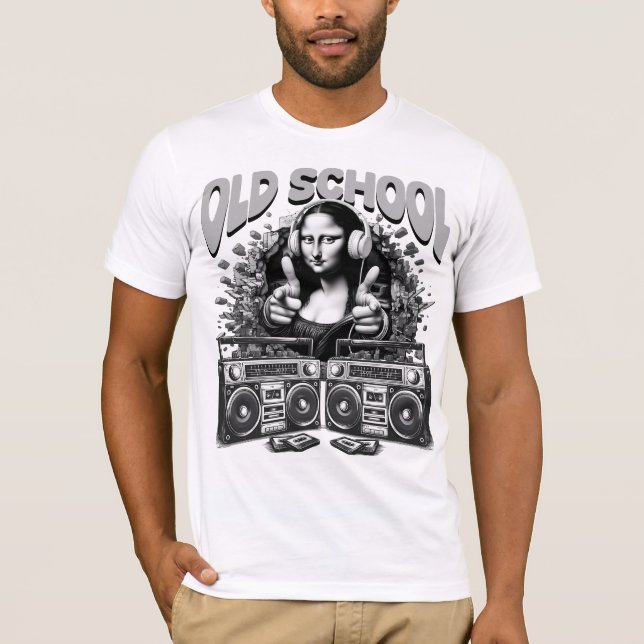 Old School Music DJ  T-Shirt (Front)