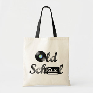 Old School Music Media Tote Bag