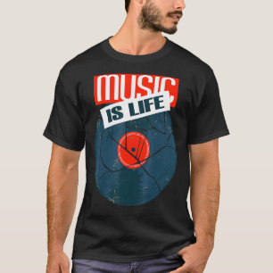Old School Musicdj Boom Box Vintage Style T-Shirt