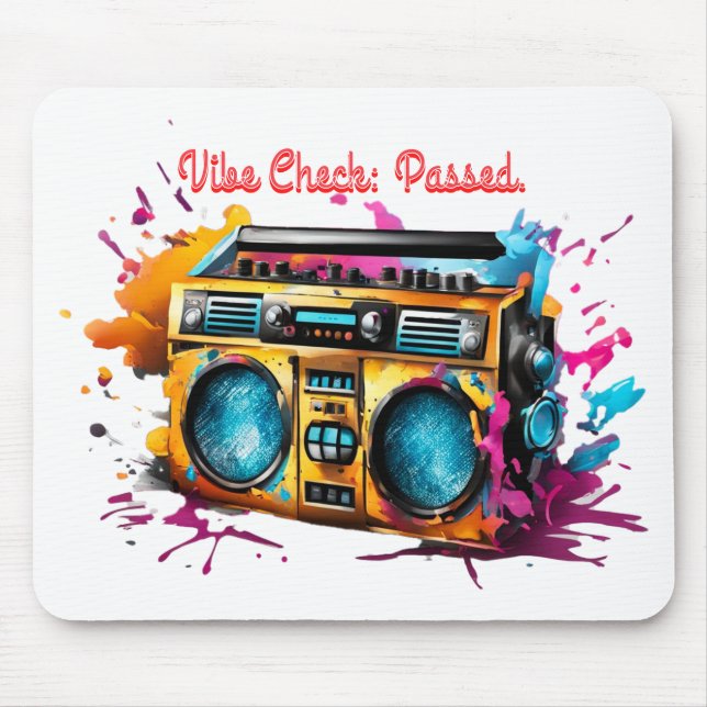 Old School, New Splash. Mouse Pad (Front)