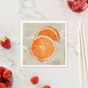 Old-School Orange Napkin
